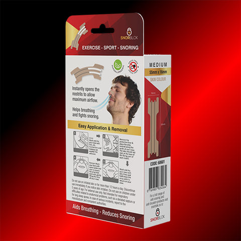 Snorblok Nasal Strips | 120 strips | Medium Size