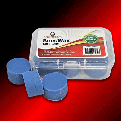 Snorblok Beeswax Earplugs - Worlds Best Sleeping Earplug (3-Pack)