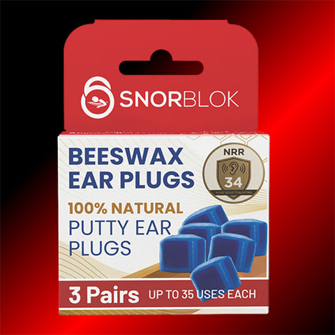 Snorblok Beeswax Earplugs - Worlds Best Sleeping Earplug 3 Pairs