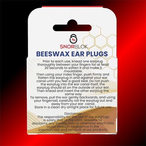 Snorblok Beeswax Earplugs - Worlds Best Sleeping Earplug 3 Pairs