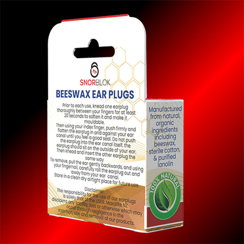Snorblok Beeswax Earplugs - Worlds Best Sleeping Earplug 3 Pairs