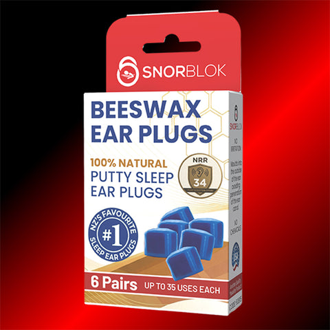 Snorblok Beeswax Earplugs - Worlds Best Sleeping Earplug 6 Pairs