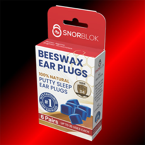 Snorblok Beeswax Earplugs - Worlds Best Sleeping Earplug 6 Pairs